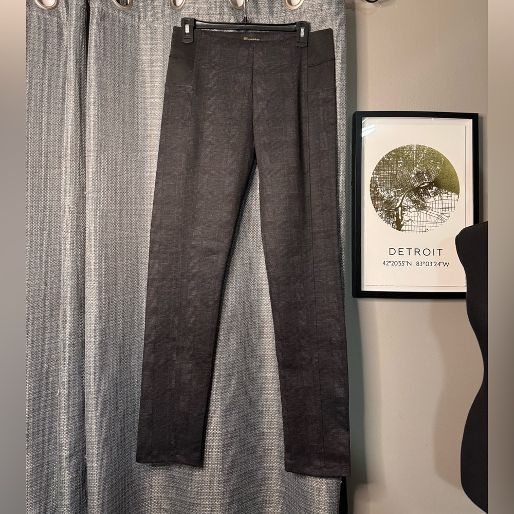 Shinestar Gray Plaid Dress Pants